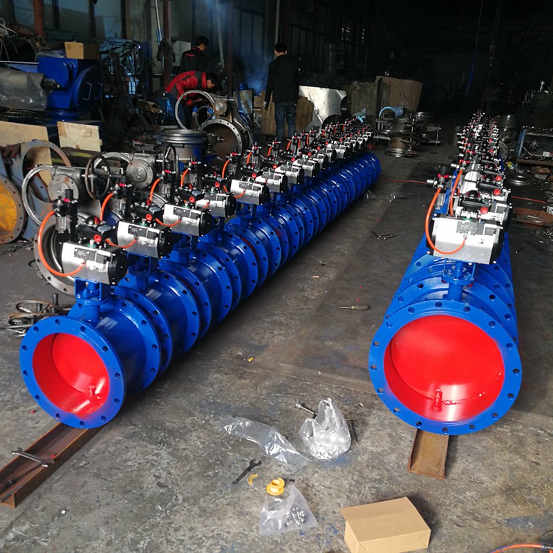 電動(dòng)快速切斷蝶閥車間展示 電動(dòng)快速切斷蝶閥車間展示